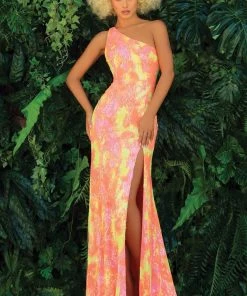 Clarisse - 810245 One Shoulder Sequins Dress