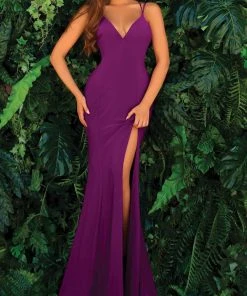 Clarisse - 810292 Strappy Styled Back Gown
