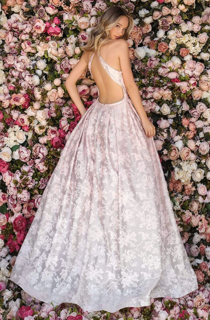 Clarisse - 8137 Sexy V-Neckline Racer Back Ball Gown 5 Clarisse - 8137 Sexy V-Neckline Racer Back Ball Gown