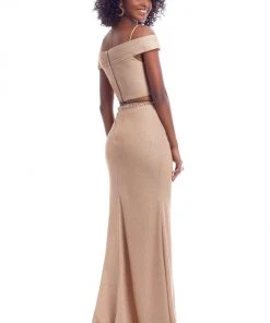 Clarisse - 8148 Two Piece Off-Shoulder Sheath Dress