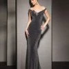 Clarisse - M6139 Mock Off-Shoulder Evening Gown 2 Clarisse - M6139 Mock Off-Shoulder Evening Gown