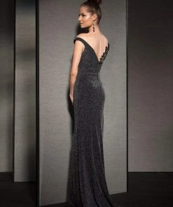 Clarisse - M6139 Mock Off-Shoulder Evening Gown