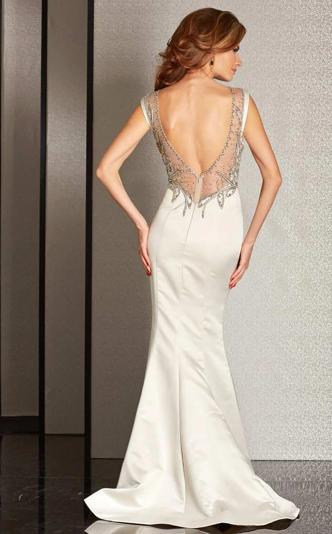 Clarisse - M6231 Beaded Illusion Bateau Dress 4 Clarisse - M6231 Beaded Illusion Bateau Dress