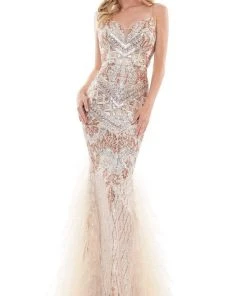 Colors Dress - 2738 Sequined V-Neck Mermaid Gown 8 Colors Dress - 2738 Sequined V-Neck Mermaid Gown