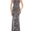 Colors Dress - K122 Lattice Embellished Evening Gown 2 Colors Dress - K122 Lattice Embellished Evening Gown