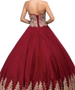 Dancing Queen - 1115 Bead Embellished Sweetheart Formal Ball Gown