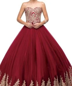 Dancing Queen - 1115 Bead Embellished Sweetheart Formal Ball Gown