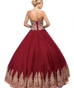 Dancing Queen - 1115 Bead Embellished Sweetheart Formal Ball Gown