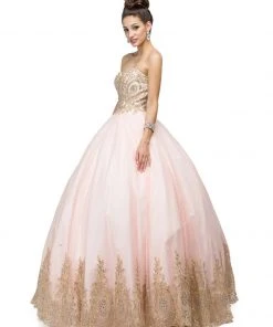 Dancing Queen - 1115 Bead Embellished Sweetheart Formal Ball Gown