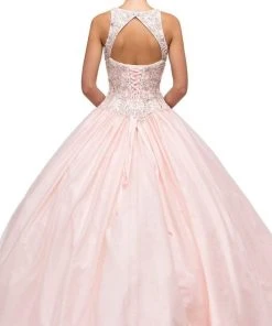 Dancing Queen - 1164 Sleeveless Jewel Embellished Quinceanera Ball Gown