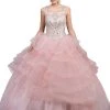 Dancing Queen - 1214 Crystal Embellished Ruffled Quinceanera Gown