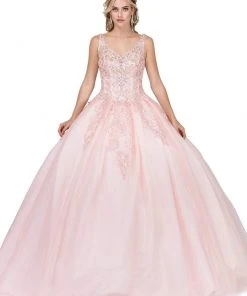 Dancing Queen - 1271 Beaded Off-Shoulder Quinceanera Gown