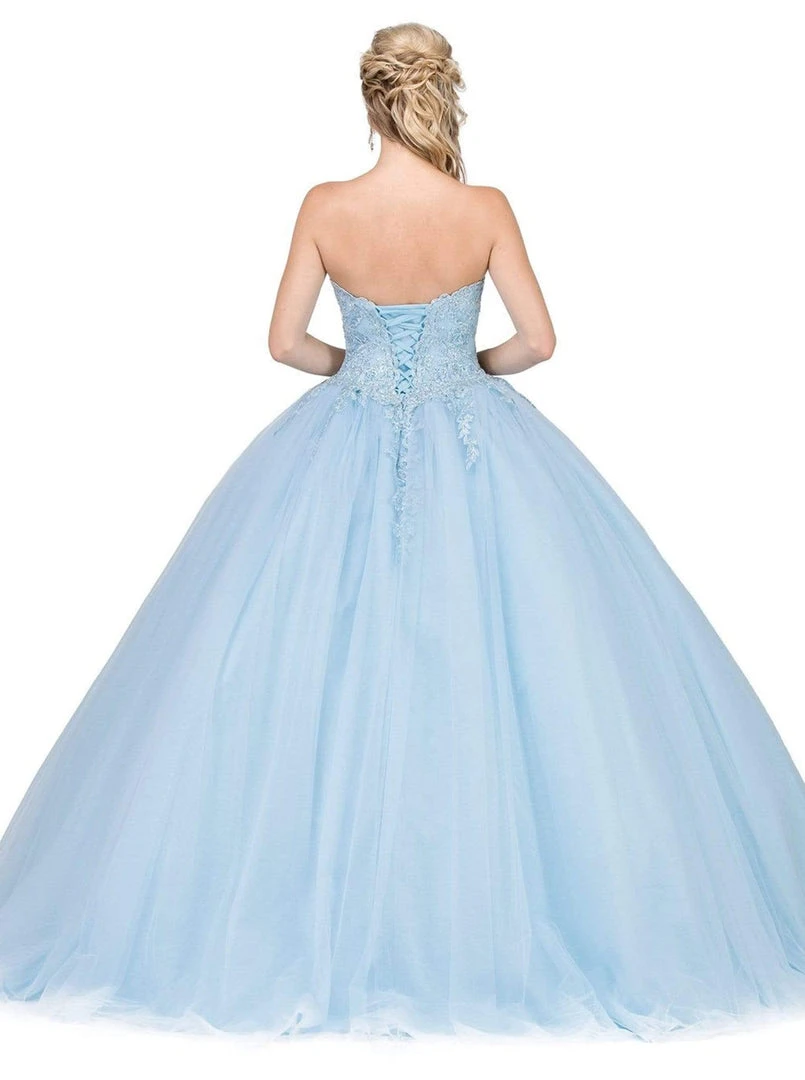 Dancing Queen - 1337 Lace Appliqued Sweetheart Bodice Ballgown 8 Dancing Queen - 1337 Lace Appliqued Sweetheart Bodice Ballgown