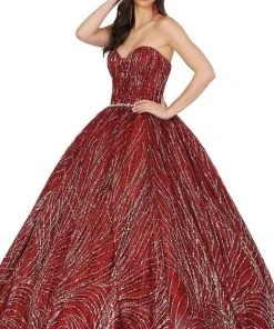 Dancing Queen - 1453 Embellished Strapless Sweetheart Ballgown