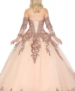 Dancing Queen - 1512 Embellished Strapless Sweetheart Ballgown