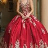 Dancing Queen - 1551 Beaded Lace Applique Embellished Ballgown