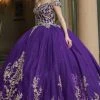 Dancing Queen - 1596 Embroidered Off Shoulder Ballgown 1 Dancing Queen - 1596 Embroidered Off Shoulder Ballgown