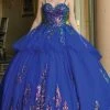 Dancing Queen - 1601 Sequin Ornate Peplum Ballgown