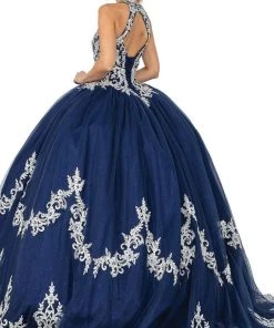 Dancing Queen - 1607 Halter Cutout Corset Ballgown