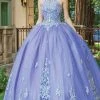 Dancing Queen - 1630 Halter Neck Sequined Tulle Gown 2 Dancing Queen - 1630 Halter Neck Sequined Tulle Gown