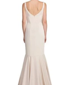Dancing Queen - 2186 Sleeveless Plunging Neckline Trumpet Dress 19 Dancing Queen - 2186 Sleeveless Plunging Neckline Trumpet Dress