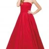 Dancing Queen - 2211 Strapless Straight-Across Pleated Prom Ballgown