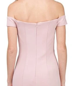 Dancing Queen - 2263 Off Shoulder Fitted Appliqued Mermaid Prom Dress