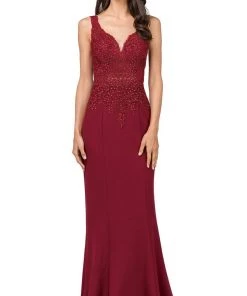 Dancing Queen - 2392 Beaded Fitted Prom Dress