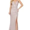 Dancing Queen - 2947 Sleeveless V Neck Glitter Finish Prom Dress 1 Dancing Queen - 2947 Sleeveless V Neck Glitter Finish Prom Dress