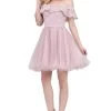 Dancing Queen - 3016 Ruffled Off-Shoulder A-Line Homecoming Dress 2 Dancing Queen - 3016 Ruffled Off-Shoulder A-Line Homecoming Dress