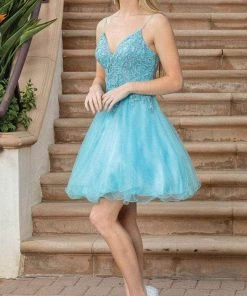 Dancing Queen 3315 - Dual Straps Embellished Cocktail Dress 13 Dancing Queen 3315 - Dual Straps Embellished Cocktail Dress