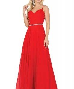 Dancing Queen - 4030 Sweetheart Neck Lace-up Back A-Line Prom Dress