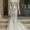 Dancing Queen - 4219 Halter Trumpet Evening Dress
