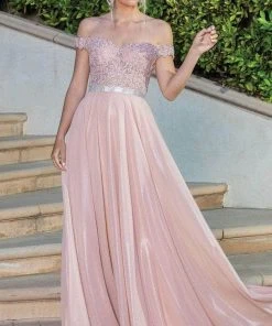 Dancing Queen 4222 - Off- Shoulder A-line Gown