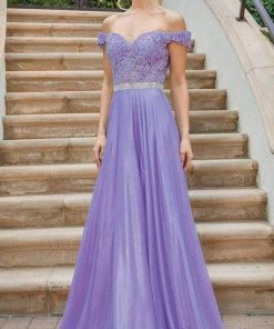 Dancing Queen 4222 - Off- Shoulder A-line Gown