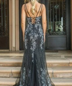 Dancing Queen - 4227 Fitted Embellished Evening Dress