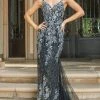 Dancing Queen - 4227 Fitted Embellished Evening Dress