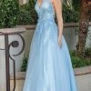 Dancing Queen 4272 - Floral Appliqued Sleeveless Prom Dress