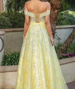 Dancing Queen 4273 - Off-Shoulder A-Line Long Gown 9 Dancing Queen 4273 - Off-Shoulder A-Line Long Gown