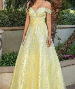 Dancing Queen 4273 - Off-Shoulder A-Line Long Gown 8 Dancing Queen 4273 - Off-Shoulder A-Line Long Gown