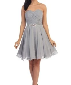 Dancing Queen - 9115 Surplice Sweetheart Bodice Chiffon Prom Dress 18 Dancing Queen - 9115 Surplice Sweetheart Bodice Chiffon Prom Dress