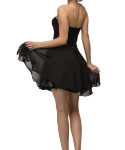 Dancing Queen - 9115 Surplice Sweetheart Bodice Chiffon Prom Dress 22 Dancing Queen - 9115 Surplice Sweetheart Bodice Chiffon Prom Dress