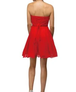 Dancing Queen - 9115 Surplice Sweetheart Bodice Chiffon Prom Dress 16 Dancing Queen - 9115 Surplice Sweetheart Bodice Chiffon Prom Dress