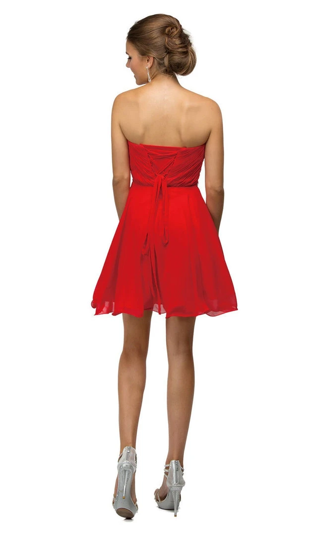 Dancing Queen - 9115 Surplice Sweetheart Bodice Chiffon Prom Dress 5 Dancing Queen - 9115 Surplice Sweetheart Bodice Chiffon Prom Dress