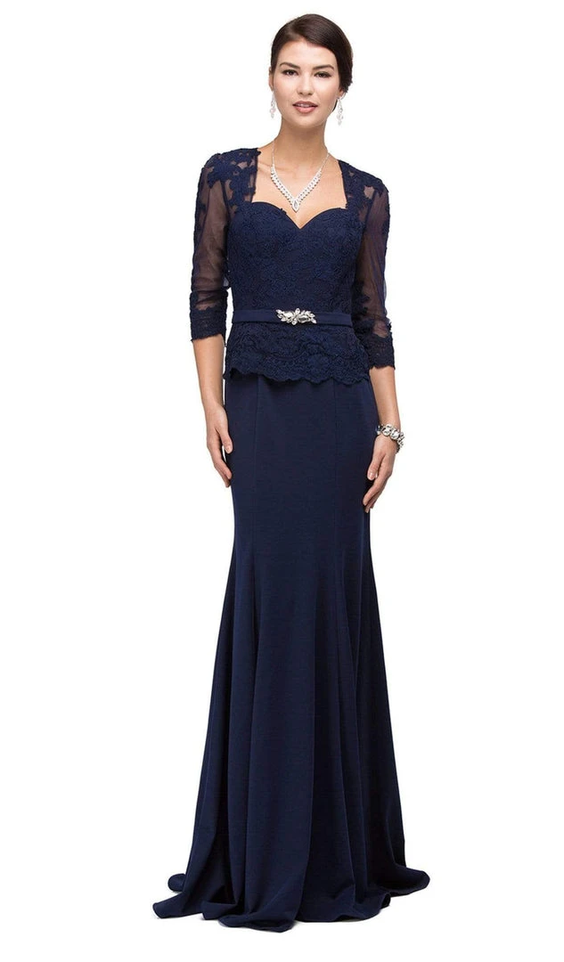Dancing Queen - 9573 Sheer Sleeves Majestic Lacy Bodice Long Formal Dress 7 Dancing Queen - 9573 Sheer Sleeves Majestic Lacy Bodice Long Formal Dress