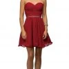 Dancing Queen - 9581 Crisscross Ruching On Sweetheart A-Line Short Party Dress