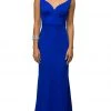 Dancing Queen - 9609 V-Neck Wide Waistband Evening Dress