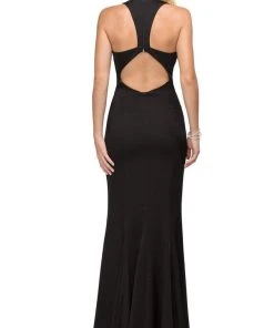 Dancing Queen - 9637 Magnificent V-Neck Racer Back Prom Dress 11 Dancing Queen - 9637 Magnificent V-Neck Racer Back Prom Dress