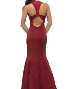 Dancing Queen - 9637 Magnificent V-Neck Racer Back Prom Dress 15 Dancing Queen - 9637 Magnificent V-Neck Racer Back Prom Dress