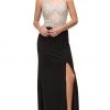 Dancing Queen - 9650 Sheer Jewel Embellished Bodice Evening Dress